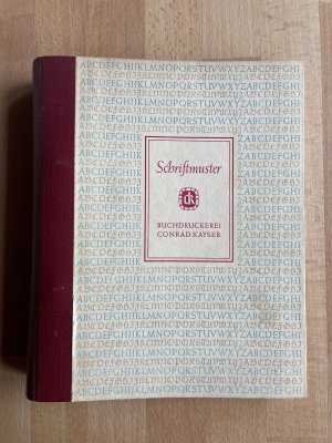 gebrauchtes Buch – Schriftmuster aus der Buchdruckerei Conrad Kayser