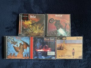 gebrauchter Tonträger – Meat Loaf – Meat Loaf  - 5 CDs - Bat Out Of Hell, Bat Out Of Hell II: Back Into Hell, Bat Out Of Hell III: The Monster Is Loose, Hits Out Of Hell, Not A Dry Eye In The House,