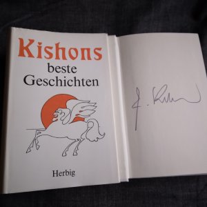 gebrauchtes Buch – Ephraim Kishon – Kishons beste Geschichten. Mit  Signatur von Ephraim Kishon : Ins Deutsche übertragen von Friedrich Torberg