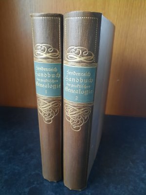 antiquarisches Buch – Eduard Heydenreich – Handbuch der praktischen Genealogie. Band 1 & 2 (komplett).