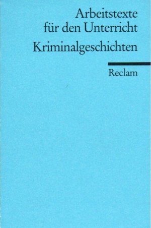 gebrauchtes Buch – Eckhard Finckh – Kriminalgeschichten Arbeitstexte für den Unterricht