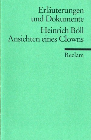 gebrauchtes Buch – Marianne Meid – Heinrich Böll : Ansichten eines Clowns