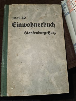 1939 40 Einwohnerbuch Blankenburg - Harz