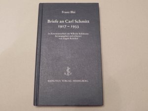 gebrauchtes Buch – Franz Blei – Briefe an Carl Schmitt 1917-1933