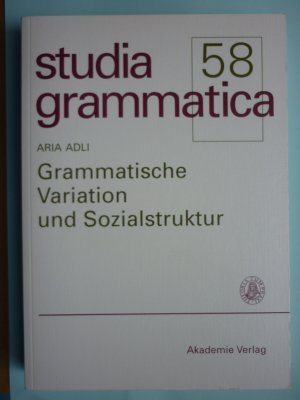 gebrauchtes Buch – Aria Adli – Grammatische Variation und Sozialstruktur