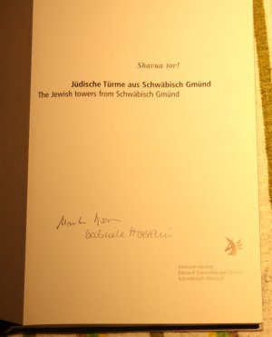 gebrauchtes Buch – Boosen, Monika; Gross – Shavua Tov! Eine gute Woche! Jüdische Türme aus Schwäbisch Gmünd - Engl. /Dt.