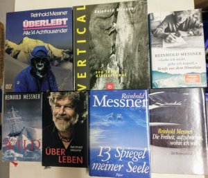 7x Reinhold Messner Bücherpaket Sammlung Konvolut - Vertical, 100 Jahre Kletterkunst u. a.