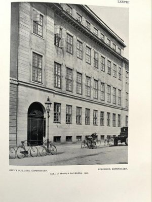 Moderne Dänische Architektur (bzw. Deckeltitel: Baukunst). Mit zahlreichen Abbildungen auf 100 Tafeln.