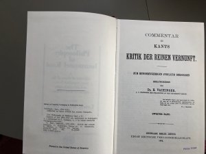 Commentar zu Kants Kritik der reinen Vernunft (Vol. 1&2)