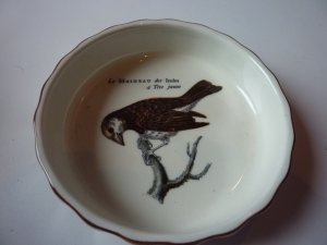 gebrauchtes Buch – Vintage, Villeroy & Boch, Luxembourg, Keramik,  Vilbofour  Paradieso, Quiche Dishes , Vogelmotiv ,Le Moineau des Indes, unbeschädigt