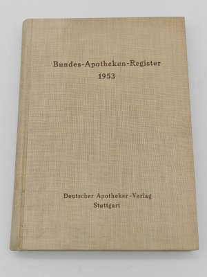 Bundes - Apotheken - Register 1953