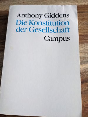 Die Konstitution der Gesellschaft - Grundzüge einer Theorie der Strukturierung