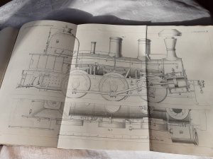 Organ für die Fortschritte des Eisenbahnwesens in technischer Beziehung Jg. 1851 (oder sechster Band) sowie Jg. 1853 (oder achter Band) mit Beiheften