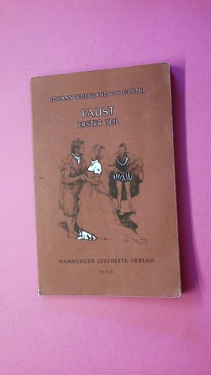 gebrauchtes Buch – Wolfgang von Goethe – HAMBURGER LESEHEFTE, NR.29, FAUST I. Der Tragödie erster Teil