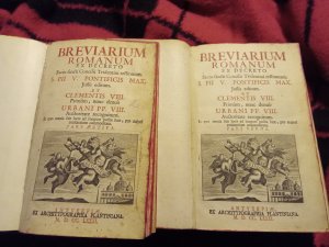 Breviarium Romanum ex decreto sacro sancti concilii tridentini restitutum. S. Pii V. pontificis Max. jussu editum et Clemetis VIII, primum, nunc denuo […]