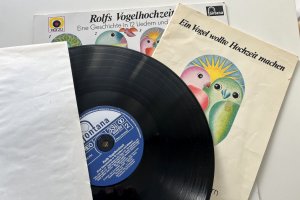 gebrauchter Tonträger – Rolf Zuckowski – LP Rolfs Vogelhochzeit - Eine Geschichte in 12 Liedern und Bildern /+ Notenheft