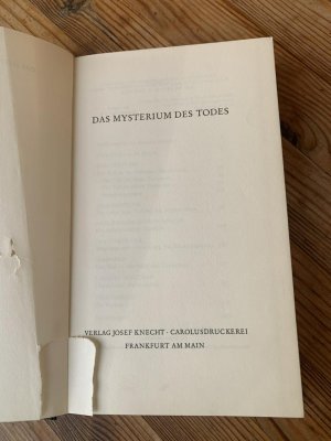 antiquarisches Buch – Kraus, Annie  – Das Mysterium des Todes