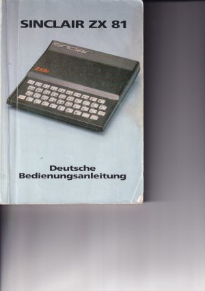 Sinclair ZX81, Deutsche Bedienungsanleitung