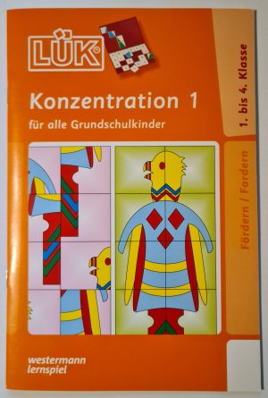 gebrauchtes Buch – Michael Junga – Konzentration 1 für alle Grundschulkinder (LÜK)