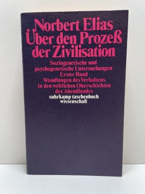 gebrauchtes Buch – Norbert Elias – Band 1., Wandlungen des Verhaltens in den weltlichen Oberschichten des Abendlandes