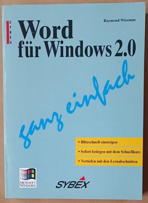 Word für Windows 2.0 - ganz einfach