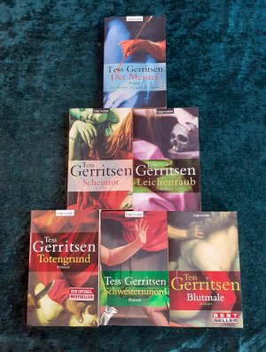 6 X Tess Gerritsen - Scheintod + Blutmale + Schwesternmord + Leichenraub + Totengrund + Der Meister