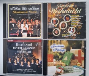 gebrauchter Tonträger – Weihnachts CD's – P.Domingo,J.Carreras,D.Ross in Wien 1992 / Festliche Klänge - Händel, Vivaldi und andere) / Deutsche Weihnacht / Heiligste Nacht (Wiener Sängerknaben)