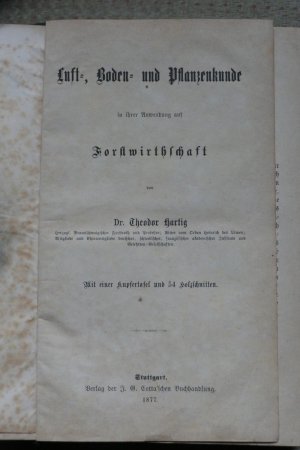 Lehrbuch für Förster und für die, welche es werden wollen - 3 Bände in einem Buch.