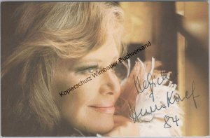 Original Autogramm Hildegard Knef (1925-2002) /// Autogramm Autograph signiert signed signee