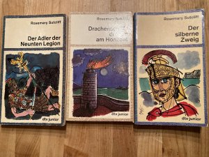 gebrauchtes Buch – Rosemary Sutcliff – 3 Bücher-Konvolut: 1.Der Adler der Neunten Legion (3423070129, 1973), 2. Drachenschiffe drohen am Horizont (3423072601, 1977), 3. Der silberne Zweig (2423070692, 1972)