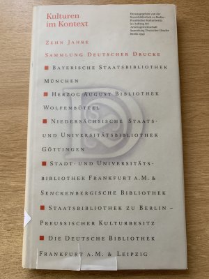 gebrauchtes Buch – Winold Vogt – Kulturen im Kontext  10 Jahre Sammlung Deutscher Drucke