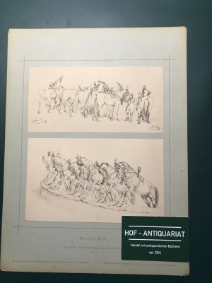 gebrauchtes Buch – Heinrich Lang – Cirkusbilder . Mappe mit 20 Lichtdrucktafeln von 22 ??? Tafeln