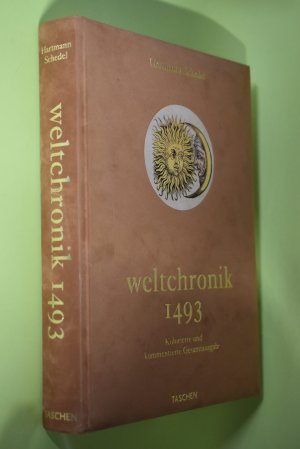 gebrauchtes Buch – Schedel, Hartmann und Stephan Füssel – Weltchronik. Hartmann Schedel / Teil von: Bibliothek des Börsenvereins des Deutschen Buchhandels e.V. <Frankfurt, M.>; Rez. (Interview mit Stephan Füssel) in: Anzeiger, 137, 2002, 5, S.-26