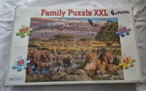 gebrauchtes Spiel – Familie Puzzle 4x Puzzle - Afrika