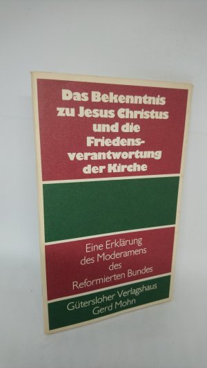 gebrauchtes Buch – Hans-Joachim Kraus – Das Bekenntnis zu Jesus Christus und die Friedensverantwortung der Kirche