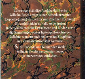 gebrauchtes Buch – Wilhelm Busch – Gesamtwerk in sechs (6) Bänden Band 3