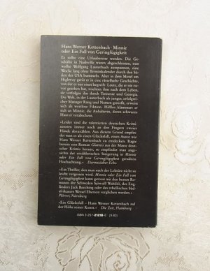 gebrauchtes Buch – Kettenbach, Hans Werner – Minnie - oder Ein Fall von Geringfügigkeit