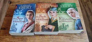 3 x Sabine Ebert -die Entscheidung der Hebamme/Der Fluch und Die Spur der Hebamme