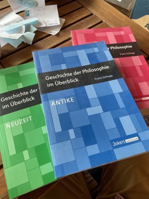 gebrauchtes Buch – Franz Schupp – Geschichte der Philosophie im Überblick. - komplett, in 3 Bänden: Antike. Christliche Antike, Mittelalter. Neuzeit.