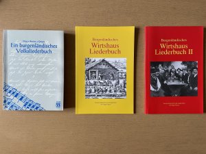 gebrauchtes Buch – Dreo, Burian, Gmasz – 4 Bände):  Ein burgenländisches Volksliederbuch.  Burgenländisches Wirtshausliederbuch 1 und 2.  "Die Geburt des Burgenländers". - Ein Lesebuch zur historischen Volkskultur im Burgenland.