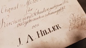 gebrauchtes Buch – Johann Adam Hiller – Allgemeines Choral-Melodienbuch für Kirchen und Schulen, auch zum Privatgebrauch in 4 Stimmen gesetzt