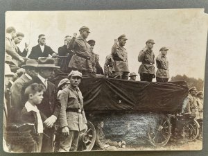 Original Silbergelatine Photo einer Demonstration des Rotfrontkämpferbundes RFB mit Ernst Thälmann.