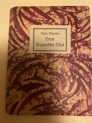 antiquarisches Buch – Thilo Scheller – Vom singenden Blut