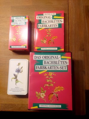 gebrauchtes Buch – Ingrid Kraaz – Das Original -Bachblüten Farbkarten-Set - Handbuch mit Karten -