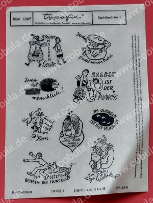 gebrauchtes Buch – Typofix Nr. 4367 Sprichwörter 1 gebrauchtes Buch – Typofix Nr. 4367 Sprichwörter 1