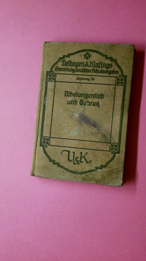 antiquarisches Buch – Hrsg.]: Legerlotz, Dr. Gustav – NIBELUNGENLIED UND GUDRUN. im Auszuge