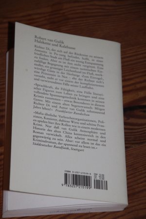 gebrauchtes Buch – Robert van Gulik – Halskette und Kalebasse. Kriminalfälle des Richters Di, alten chinesischen Original-Quellen entnommen