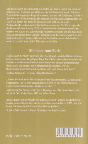 gebrauchtes Buch – F. William Engdahl – Buch - F. William Engdahl - Mit der Ölwaffe zur Weltmacht: Der Weg zur neuen Weltordnung
