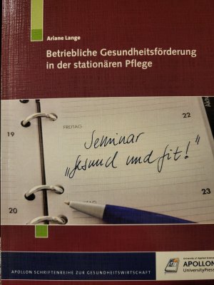 gebrauchtes Buch – Ariane Lange – Betriebliche Gesundheitsförderung in der stationären Pflege