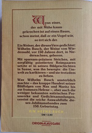 gebrauchtes Buch – Wilhelm Busch – Das grosse Wilhelm-Busch-Lesebuch - zum 150. Geburtstag